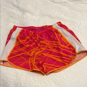 Champion Women's Vibrant Pink and Orange Athletic Shorts